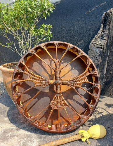 Shamanic drum falcon fire - shamanic,