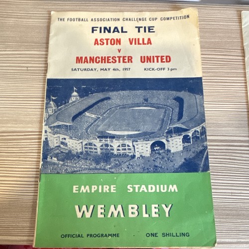 Cup final programme aston - fa,
