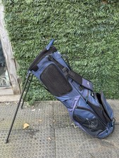 Mizuno K1-LO Stand Bag (Navy) with Rain Cover Fair Condition (Defect Last Image)