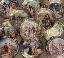 12 x Royal Worcester legend of love collector plates 18 cm diameter