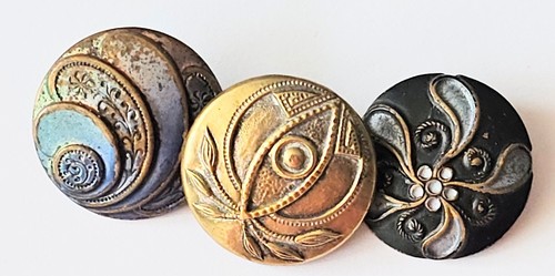 Antique art nouveau brass - art,