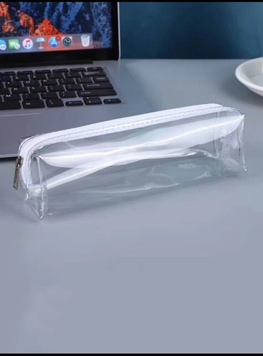 Clear pencil case big large - clear,