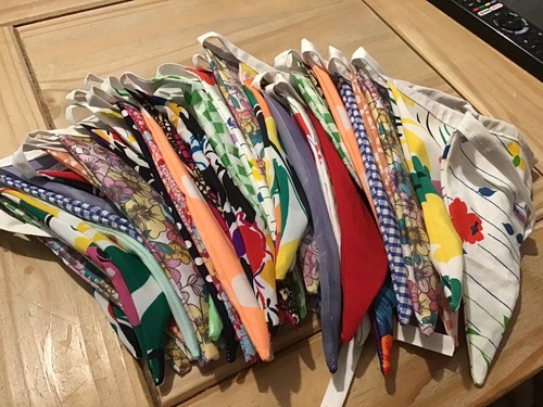Handmade double sided bunting - double,