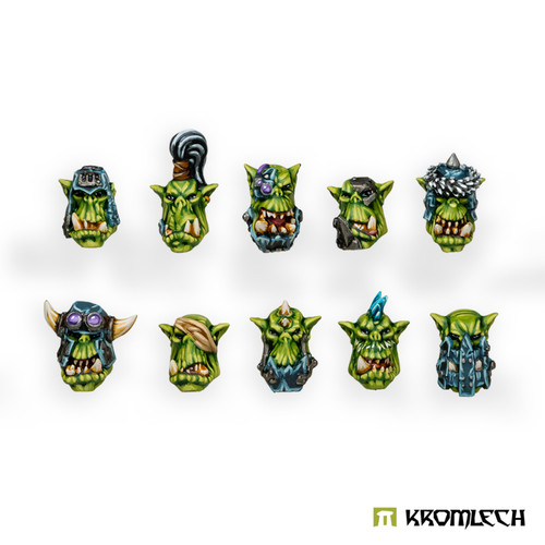 Kromlech orc wild tribez heads - wild,