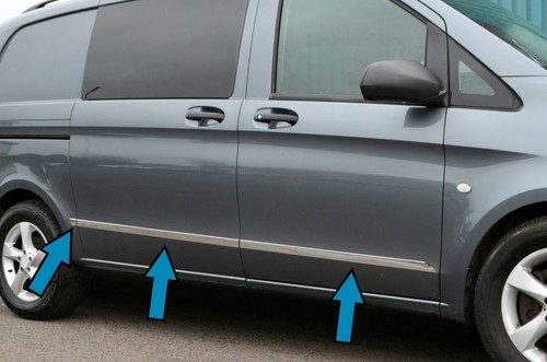 Chrome side door trim - side, set