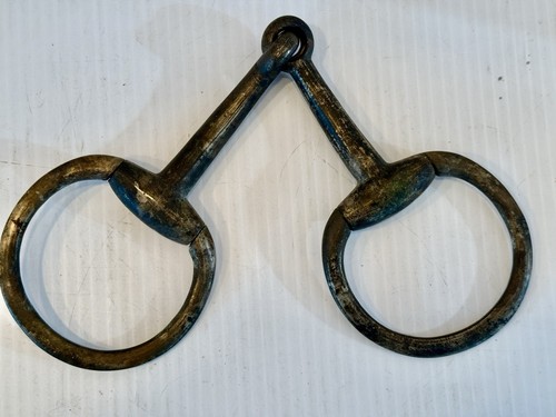 Antique brass eggbutt snaffle - antique,