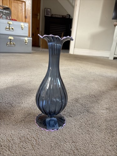 Tall vase scalloped - vase, trims