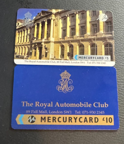 Mercury phonecards 2 x - phonecards,