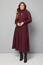 Wallis Plum Fit & Flare Dress