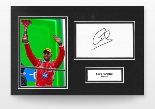 Lewis hamilton hand signed - lewis,