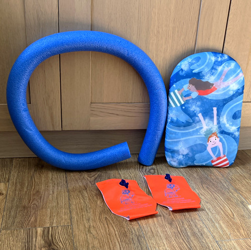 Pool noodle kickboard and - pool,
