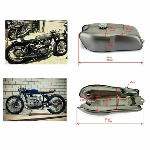 Cafe racer gas fuel tank - tank, 2.4