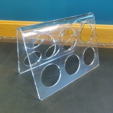 Vintage lucite acrylic 6 bottle wine rack unusual! Scandi look !