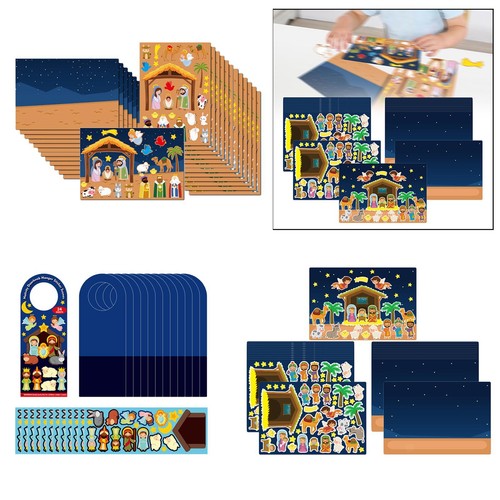 Sets nativity stickers diy - nativity,