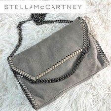 Stella McCartney Falabella Shoulder Bag Box Gray Chain Auth