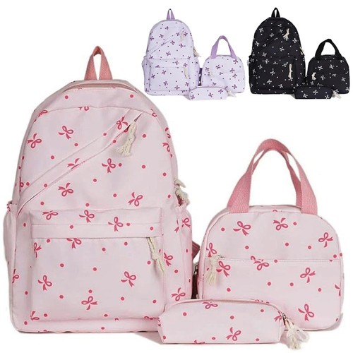 Pcs set bow print school - 3,