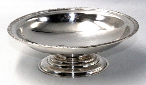 Sterling silver compote dish - silver,