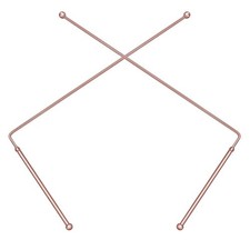 2PCS Pure Copper Dowsing rods