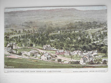Cleeve Hill and Tram Terminus, Cheltenham. Aerial, Birds eye. Mitcheldean Duplex