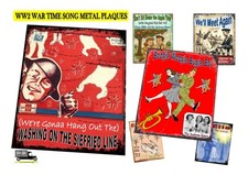 WW2 Songs Metal Wall Plaque