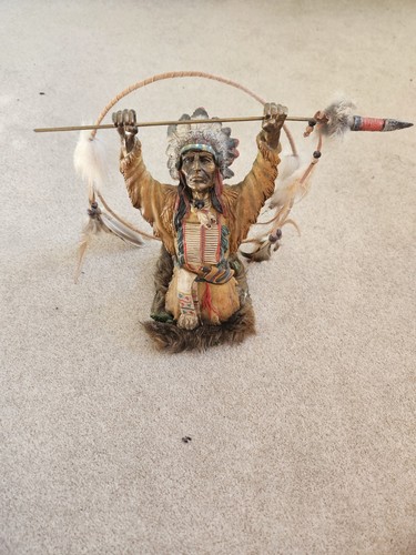 Native american resin warrior - native,
