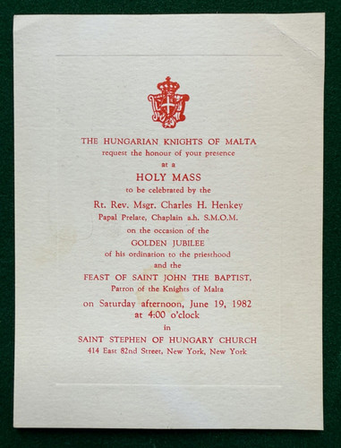 Antique invitation hungarian - antique,