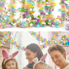 2/10M Easter Garlands Stripe Tinsel DIY Wreath Spring Easter Decoration Ornamen