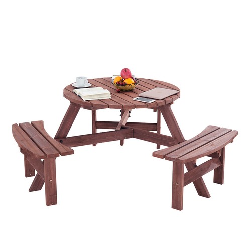 Seater wooden round - wooden,