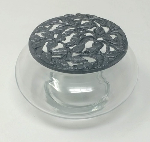 Glass potpourri jar with - jar,