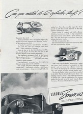 Magazine Ad - 1940 - Lincoln