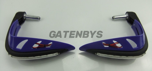 Blue led motorcycle hand guard - led,