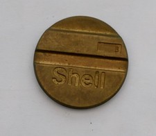 SHELL TOKEN, USED FOR AIR OR CAR WASH AT GARAGES? (PETROLIANA) (HAYES 343.3)