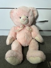 Chad Valley Light Pink Teddy Bear Soft Toy Plush 14"