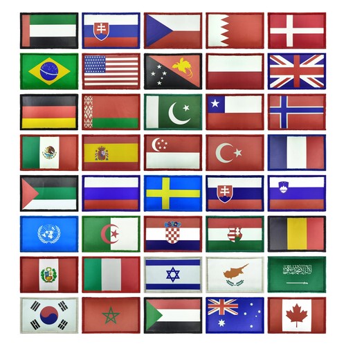 National country flag patch - national,