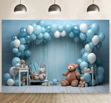 Teddy Bear Backdrop Baby Photo
