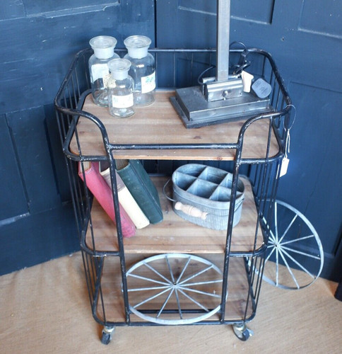 Vintage retro trolley black - trolley,