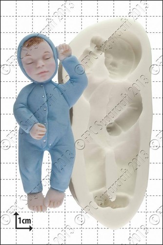 Silicone mould sleeping baby - sleeping, |