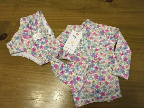 Baby toddler swimsuit - m&s,