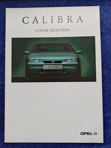 Opel calibra brochure 1994 - calibra, brochure,