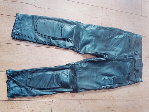 Black leather motorcycle - black,