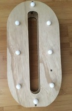 Next Replacement LED Warm White Wooden Lit Letter "O" - Lit Letter Wall Plaque