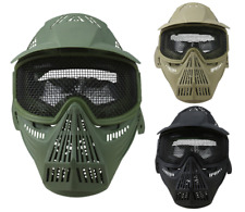 Kombat UK Airsoft Full Face  Mesh Mask Steel Grid Mesh Shooting Face Cover