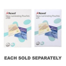 Rexel Gloss Laminating Pouches