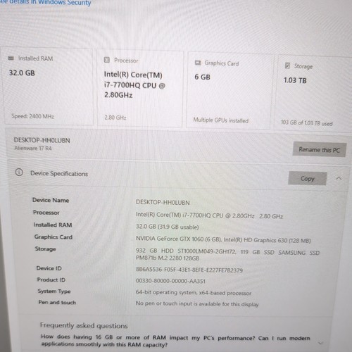 Dell alienware gaming - dell, r4