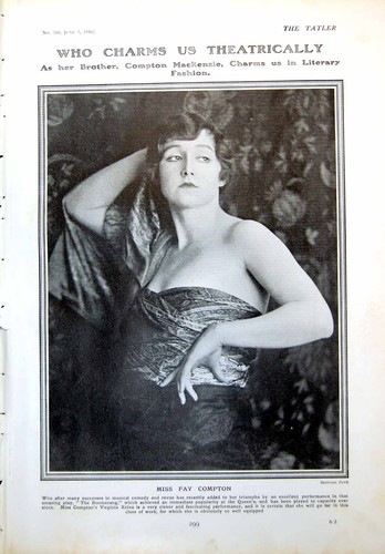Old antique print miss fay - old,