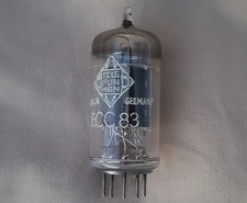 Telefunken ECC83 Long Plate tube valve 1950s 12AX7 preamplifier double triode