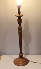Lovely Vintage Classic Solid Wood 69cm Tall Small Standard Lamp Fully Working