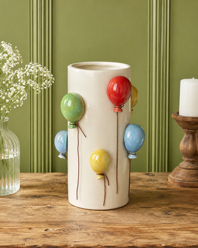 Ceramic balloon vase - vase, –