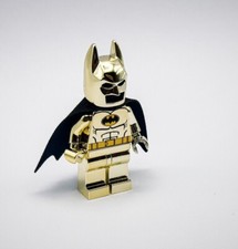 Lego Chrome Gold Plated Batman Minifigure DC Superheroes New!!