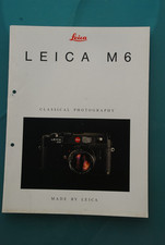 LEICA M6 CAMERA A4 SALES PRODUCT BROCHURE RANGEFINDER 35MM M SERIES LENSES ACCS.